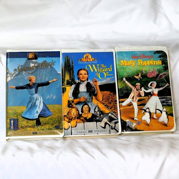 Sound of Music VHS, The Wizard of OZ VHS, Mary Poppins VHS - Picture 1 of 6